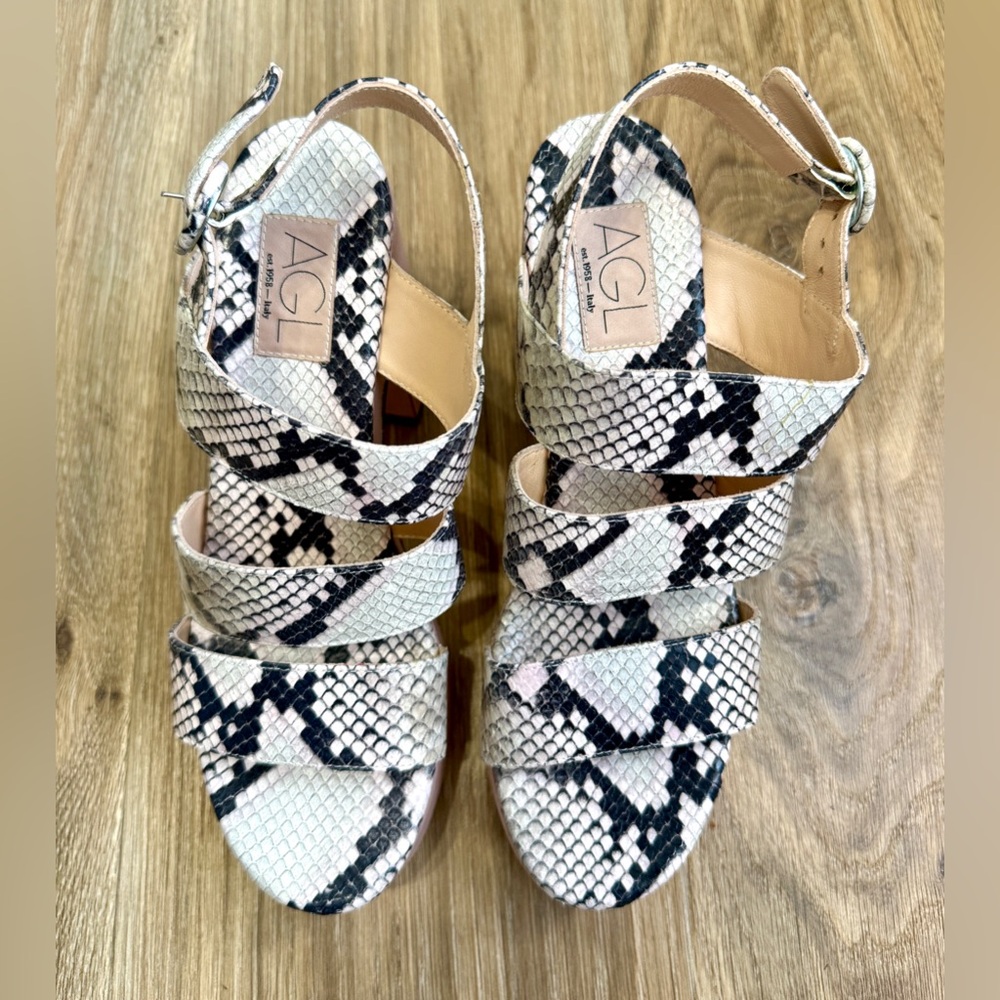 AGL Sista Multiband Python Platform Sandals Size … - image 6